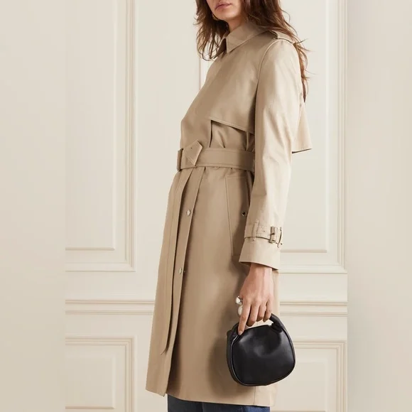 Burberry Sandridge belted cotton-gabardine trench coat 6 8 brand new AUTHENTIC - Picture 4 of 11